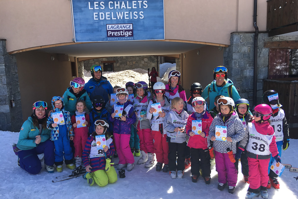 Ski school in La Plagne